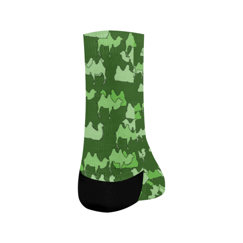 camelflage green Crew Socks