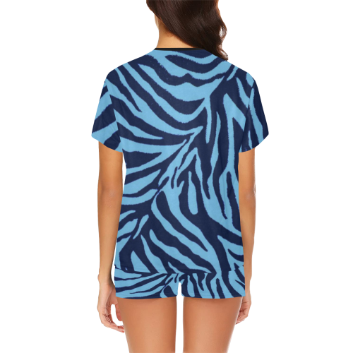 zebra 3 Women's Short Pajama Set