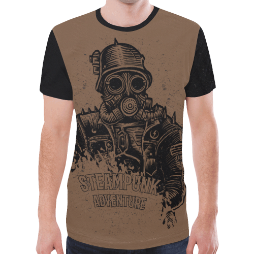 Retro Futurism Steampunk Adventure Soldier 3 New All Over Print T-shirt for Men (Model T45)