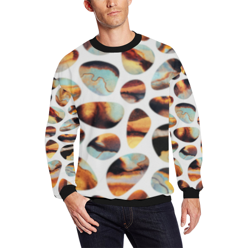 Geoiod All Over Print Crewneck Sweatshirt for Men/Large (Model H18)