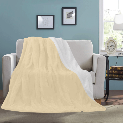 color wheat Ultra-Soft Micro Fleece Blanket 60"x80"