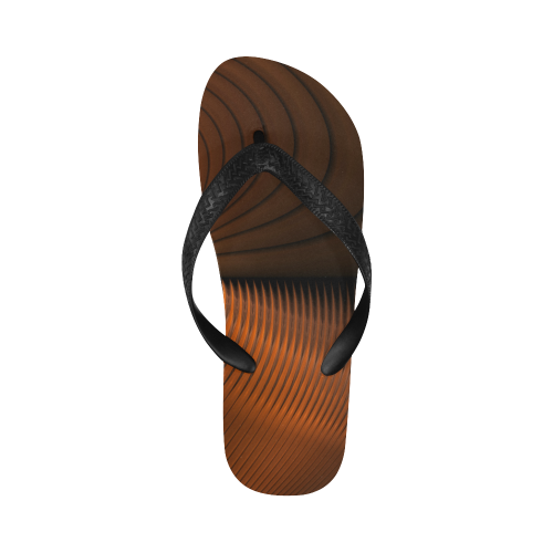 Copper Swirl Flip Flops for Men/Women (Model 040)