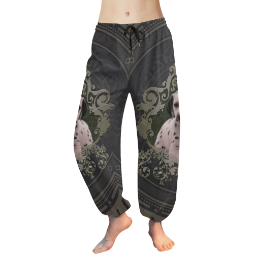 Cute dalmatian Women's All Over Print Harem Pants (Model L18)