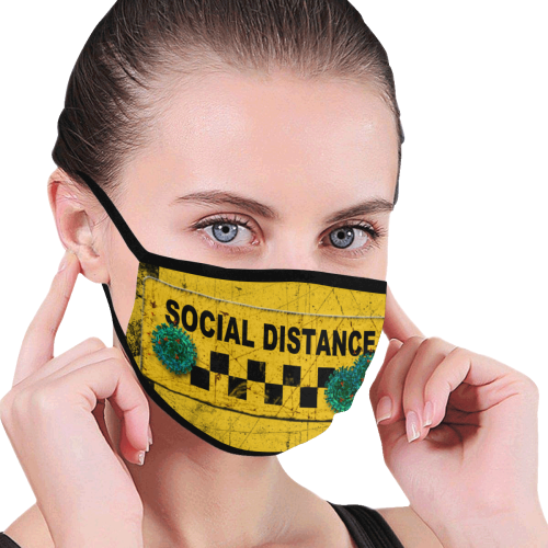 social distance community face mask Mouth Mask (15 Filters Included) (Non-medical Products)
