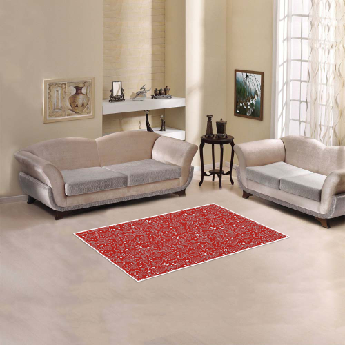 red white hearts Area Rug 2'7"x 1'8‘’