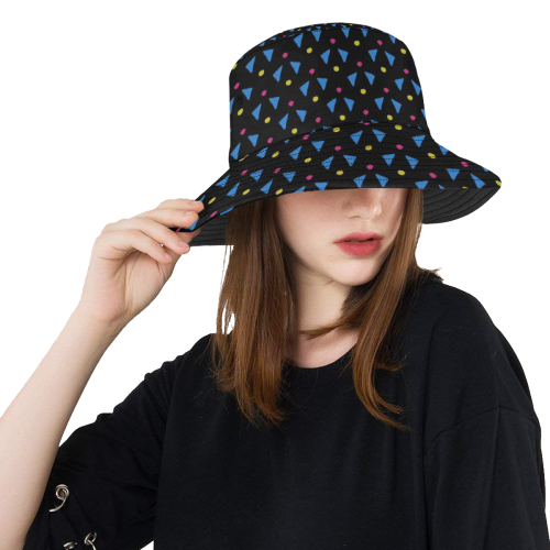 Funny Doodle Pattern 2A by JamColors All Over Print Bucket Hat