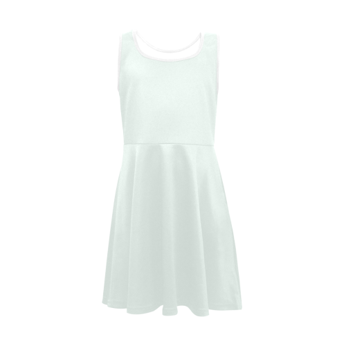 color mint cream Girls' Sleeveless Sundress (Model D56)
