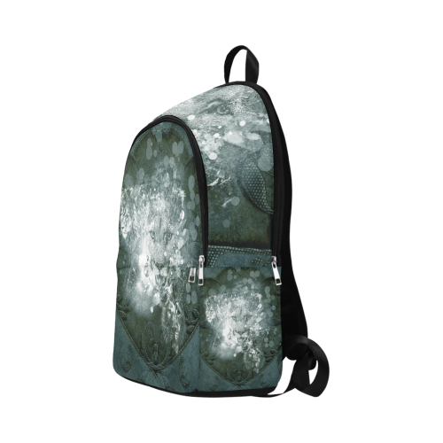 White lion Fabric Backpack for Adult (Model 1659)