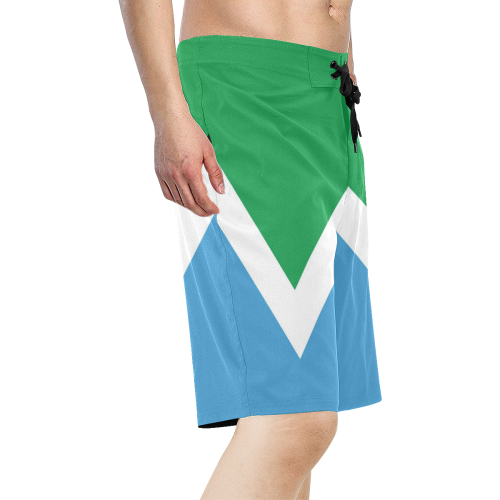 Vegan Flag Men's All Over Print Board Shorts (Model L16)