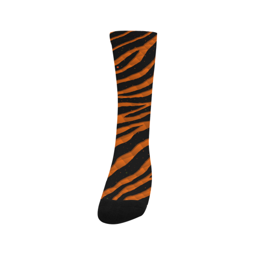 Ripped SpaceTime Stripes - Orange Men's Custom Socks