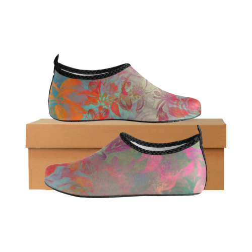 flowers roses Women's Slip-On Water Shoes (Model 056)