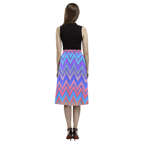 Chevron Love Aoede Crepe Skirt (Model D16)