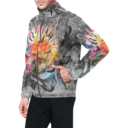 Space of Colors by Nico Bielow Unisex All Over Print Windbreaker (Model H23)
