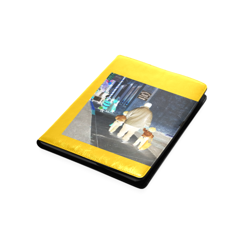 Ghosts roaming the street (yellow) Custom NoteBook B5