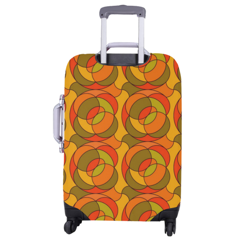 Retro Pattern 1973 H by JamColors Luggage Cover/Large 26"-28"