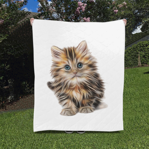 Lovely Cute Kitty Quilt 50"x60"