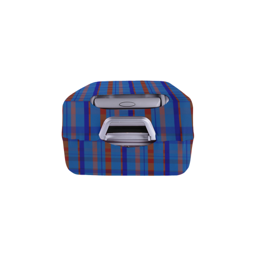 Royal Blue plaid style Luggage Cover/Medium 22"-25"