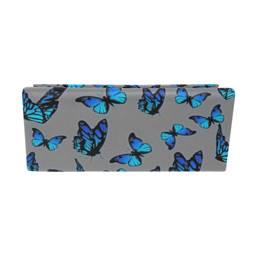 blue butterflies Custom Foldable Glasses Case
