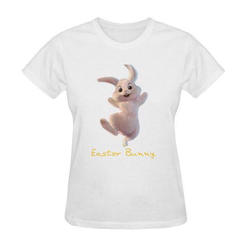 easter bunny Women's T-Shirt in USA Size (Two Sides Printing)