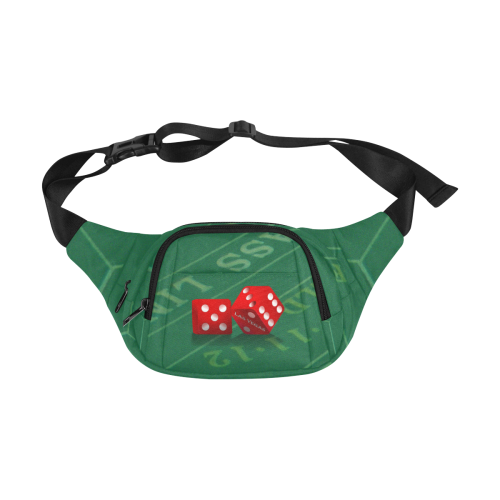 Las Vegas Dice on Craps Table Fanny Pack/Small (Model 1677)