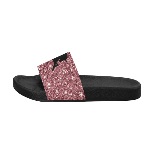 sparkling unicorn pink by JamColors Women's Slide Sandals (Model 057)