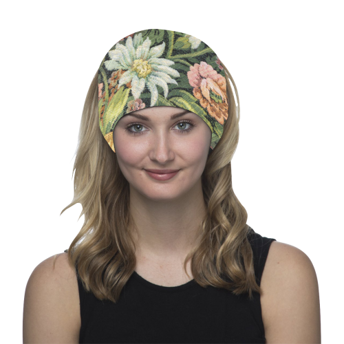 comfy floral vintage couch material Multifunctional Headwear
