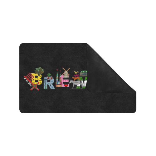 Bremen Word by Nico Bielow Doormat 30"x18" (Black Base)