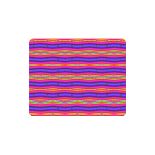 Bright Pink Purple Stripe Abstract Rectangle Mousepad