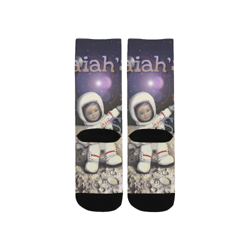 Trip to Space Socks Custom Socks for Kids