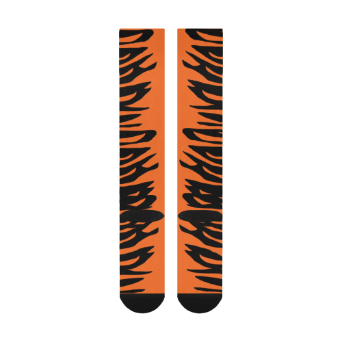 Halloween Tiger Stripes Over-The-Calf Socks