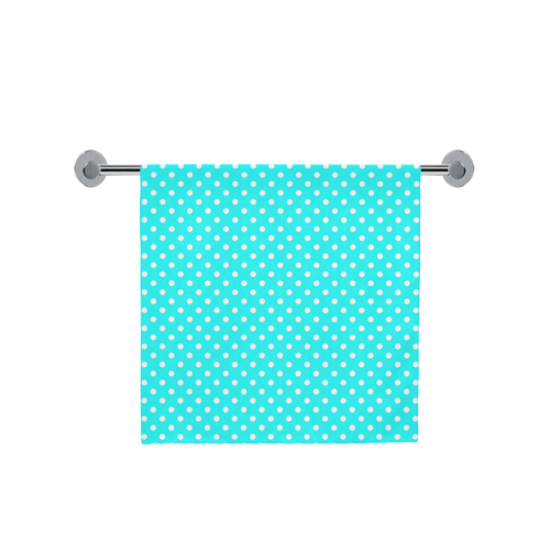 Baby blue polka dots Bath Towel 30"x56"