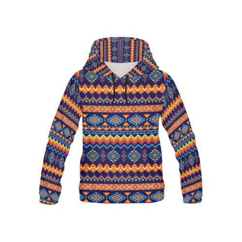 Awesome Ethnic Boho Design All Over Print Hoodie for Kid (USA Size) (Model H13)