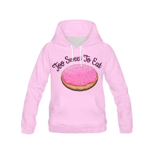TOO SWEET TO EAT HOODIE BGB All Over Print Hoodie for Women (USA Size) (Model H13)