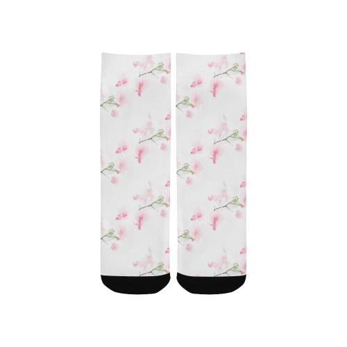 Pattern Orchidées Custom Socks for Kids