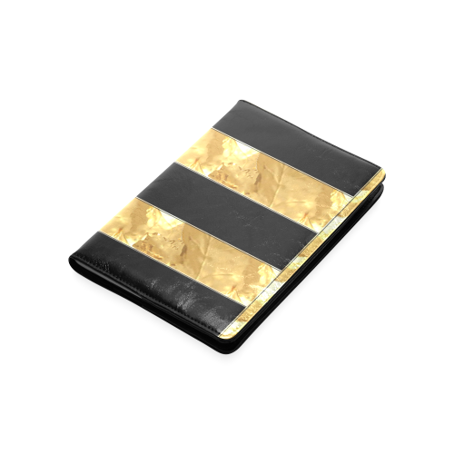 Black Gold Stripes Custom NoteBook A5