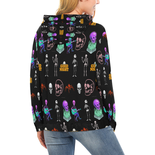 Halloween Fest All Over Print Hoodie for Women (USA Size) (Model H13)