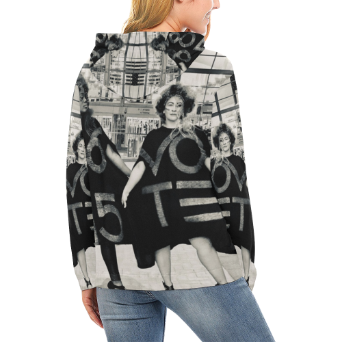 8645 Vote All Over Print Hoodie for Women (USA Size) (Model H13)