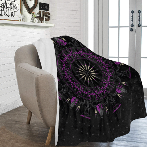 Buffalo Nation Purple Ultra-Soft Micro Fleece Blanket 60"x80"