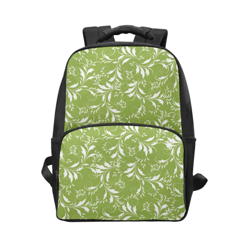 Fancy Floral Pattern Unisex Laptop Backpack (Model 1663)