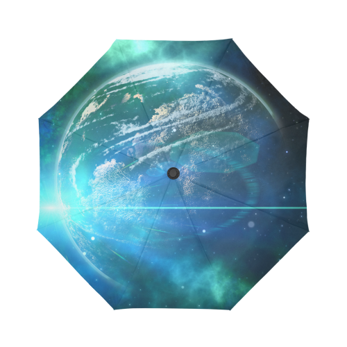 Earth Ball In The Universe Auto-Foldable Umbrella (Model U04)