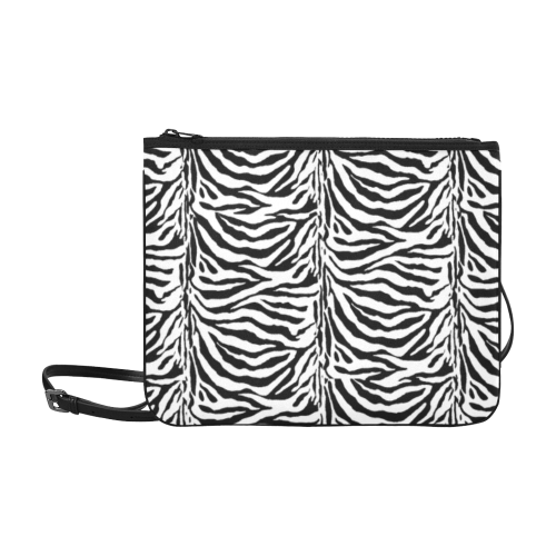 Zebra Animal Pattern Slim Clutch Bag (Model 1668)