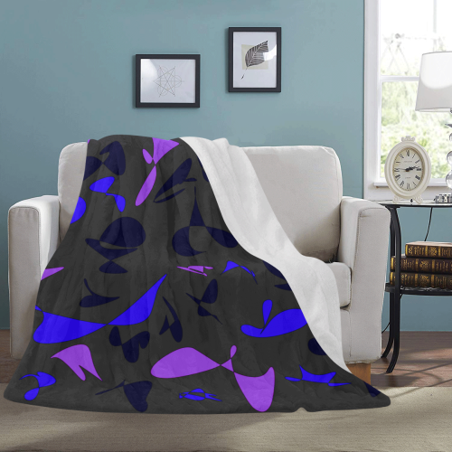 zappwaits abstract 10 Ultra-Soft Micro Fleece Blanket 60"x80"