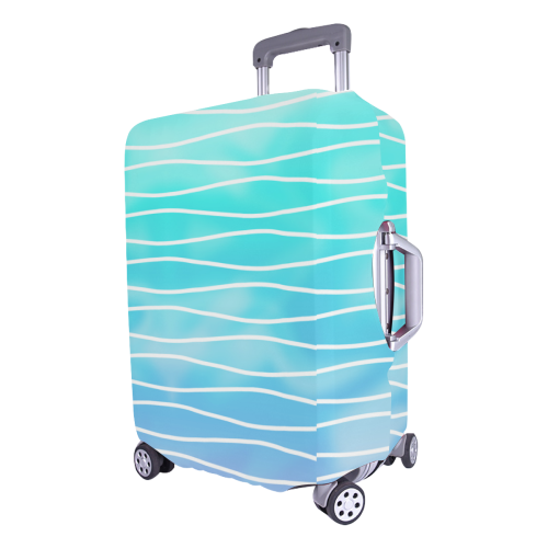 turquoise sea Luggage Cover/Large 26"-28"