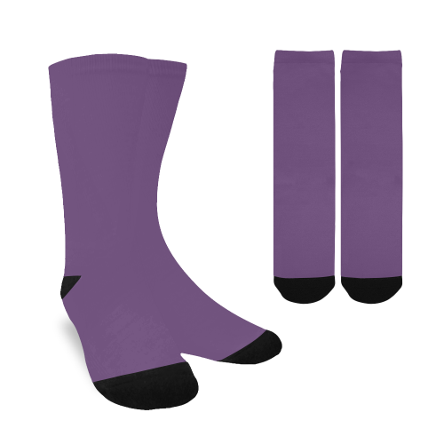 color purple 3515U Women's Custom Socks