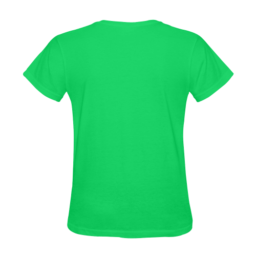 Valentine Mouse Green Sunny Women's T-shirt (Model T05)