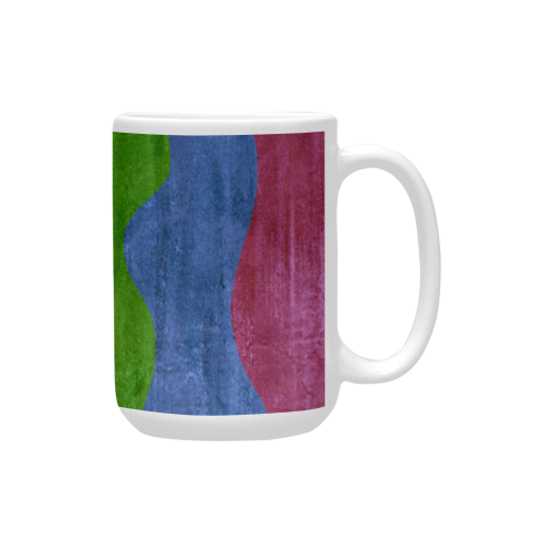 Gay Pride - Rainbow Flag Waves Stripes 3 Custom Ceramic Mug (15OZ)