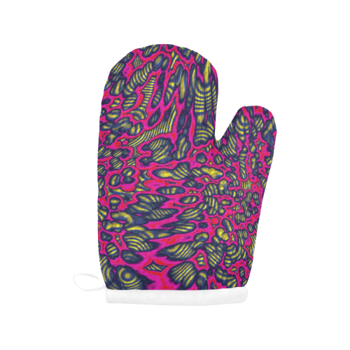 70s chic 1 Oven Mitt (Two Pieces)