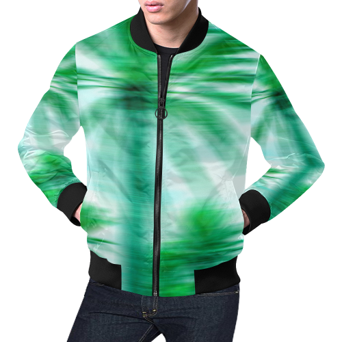 Palm Beach All Over Print Bomber Jacket for Men/Large Size (Model H19)