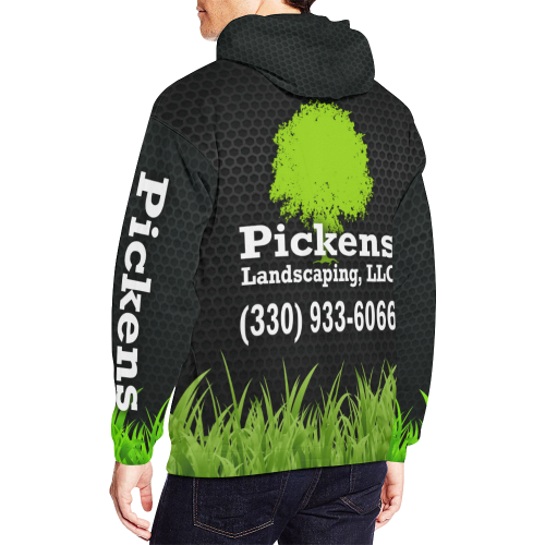 Pickens All Over Hoodie All Over Print Hoodie for Men/Large Size (USA Size) (Model H13)