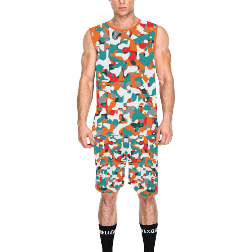 POP ART CAMOUFLAGE 1 All Over Print Basketball Uniform